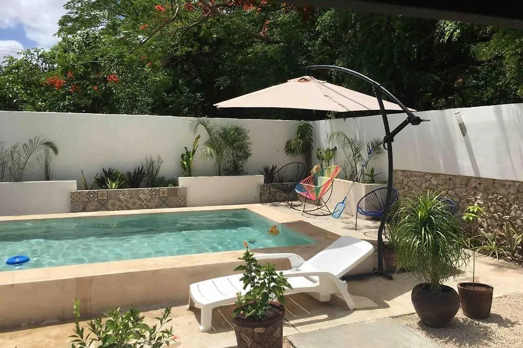 아파트 Departamento En “Casa Livia”, Piscina Y Jardin. 멕시코